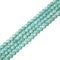 Natural Grade A Blue Green Amazonite Faceted Coin Beads Size 8mm 15.5'' Strand