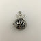 silver metal oil diffuser pendant round 