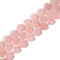 Rose Quartz Heart Shape Beads Size 20mm 15.5'' Strand