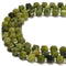Natural Green Jade Faceted Rubik's Cube Beads Size 8-9mm 15.5'' Strand