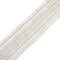 White Cream Moonstone Faceted Rondelle Beads 4x6mm 15.5" Strand