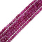 Pink Tourmaline Color Dyed Jade Faceted Cube Beads Size 6mm 15.5'' Strand