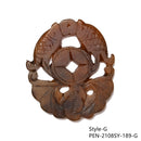 02 Brown Jade Hand Carved Pendant Eight Styles Sold Per Piece