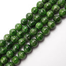 natural diopside smooth round beads