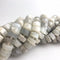 gray moonstone faceted wheel rondelle beads