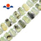 prehnite graduated faceted trapezoid beads 