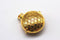 gold metal oil diffuser pendant flat round