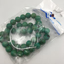 large hole green turquoise smooth round beads