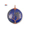 Lapis Tree Pendant Copper Wire Wrap Round Size 40mm Sold Per Piece