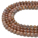 natural auralite cacoxenite beads smooth round