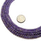 Natural Amethyst Faceted Rondelle Beads 2x4mm 3x4mm 3x5mm 15.5" Strand