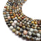 Multi-Color Eagle Hawk's eye smooth round beads 