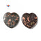 Black Plum Blossom Jasper Heart Shape Pendant Size 55mm Sold Per Piece