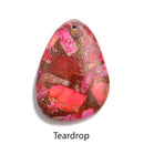 Red Sea Sediment Jasper Pendant Teardrop or Irregular Shape Approx 30x40mm