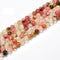 Cherry & Fire Quartz Faceted Round Beads 6mm 8mm 10mm 15.5" Strand