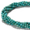 Green Blue Genuine Turquoise Smooth Round Beads 4.5mm to 8.5mm 15.5'' Strand