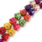 Multi-color Howlite Turquoise Buddha Head Beads Size 18x20mm 15.5'' Strand