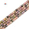 Natural Light Multi Color Tourmaline Faceted Cube Beads Size 5mm 15.5" Strand
