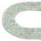 Natural Light Blue Green Aquamarine Faceted Rondelle Beads Size 3x5mm 15.5''Strd