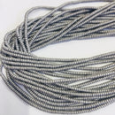 gold copper silver gray hematite matte rondelle beads 