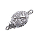 sterling silver oval shape clasp