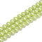 Lemon Green Color Shell Pearl Matte Round Beads Size 6mm 8mm 10mm 15.5'' Strand