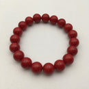 red shell pearl bracelet elastic cord 