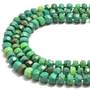 Chrysoprase Faceted Rondelle Wheel Discs Beads Size 6x10mm 15.5" Strand