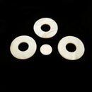 White MOP Shell Donut Circle Pendant Size 40mm Sold Per Piece