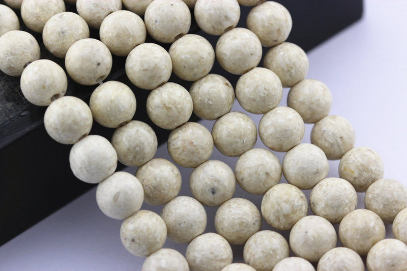 large hole river stone smooth round beads