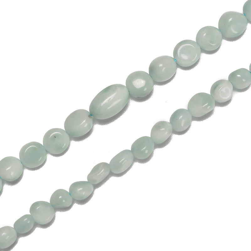 Green Moonstone Pebble Nugget Beads Size 6-8mm 8-10mm 15.5'' Strand