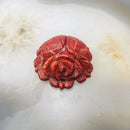natural sponge coral hand carved rose flower