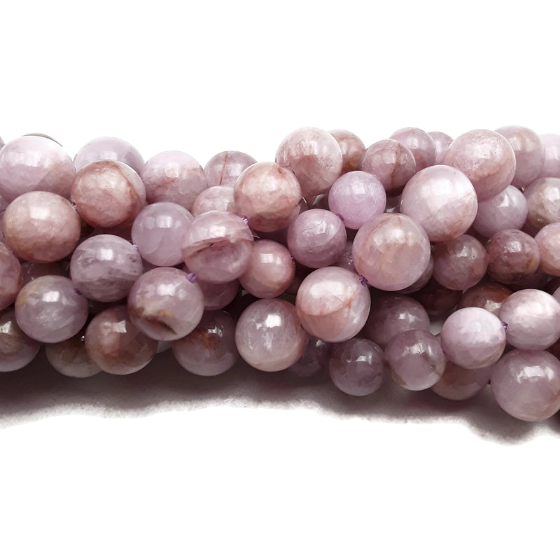 Natural Lavender Purple Kunzite Smooth Round Beads 7mm 8mm 9mm 10mm 15.5" Strand