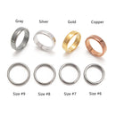 Copper Hematite Band Ring Basic Ring for Men and Women Flat Ring Sold 1 piece