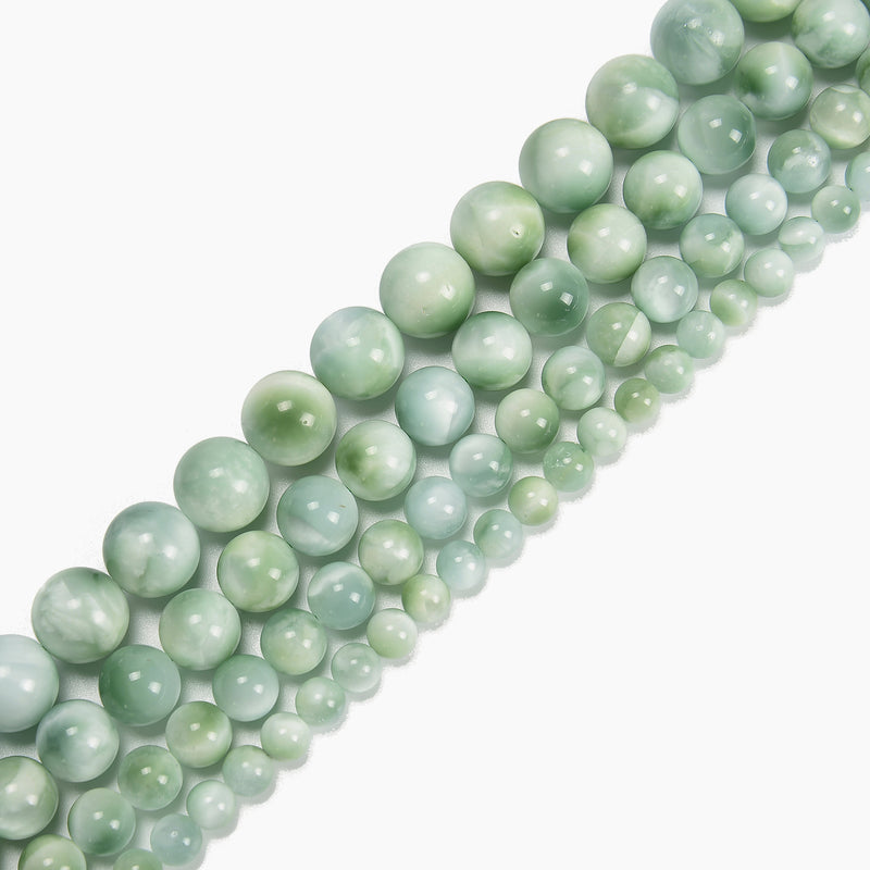 Iridescent Yellow Green Moonstone Smooth Round Beads 6mm 8mm 10mm 12mm 15.5" Str