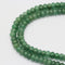large hole green aventurine smooth rondelle beads