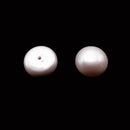 Pink Fresh Water Pearl Half Drilled Cabochon Button Beads 8mm 9mm 10mm