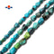 Natural Turquoise Dog Bone Shape Nugget Beads 6x8mm 7x9mm 8x10mm 15.5" Strand