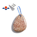 fossil coral pendant teardrop or irregular shape 