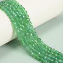 Green Dyed Agate Faceted Cube Beads Size 5.5mm 15.5'' Strand