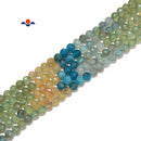 Natural Gradient Apatite Faceted Round Beads Size 2mm 3.3mm 15.5'' Strand