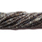 Natural Dark Labradorite Faceted Rondelle Beads 2x4mm 15.5" Strand