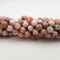pink opal faceted star cut beads