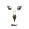 Green Sea Sediment Jasper Silver/Gold /Rose Gold Plated Top Pendulum 20x40mm