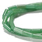 Green Aventurine Cylinder Tube Beads Size 8x17mm 15.5'' Strand