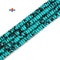 Multi Blue Green Turquoise Smooth Rondelle Beads 3x6.5mm 15.5'' Strand