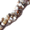 botswana agate faceted irregular rondelle beads 