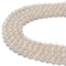 Grade AAA White Fresh Water Akoya Pearl Off Round Beads Size 7-8mm 15'' Strand
