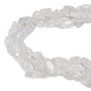 Natural Clear Crackle Quartz Nugget Beads Size 8x10mm 15.5'' Strand