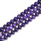 Charoite Purple Jasper Smooth Round Beads Size 6mm 8mm 10mm 15.5'' Strand